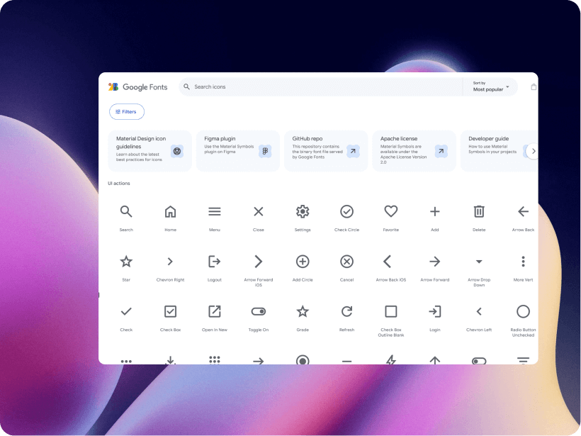 Material Symbols and Icons