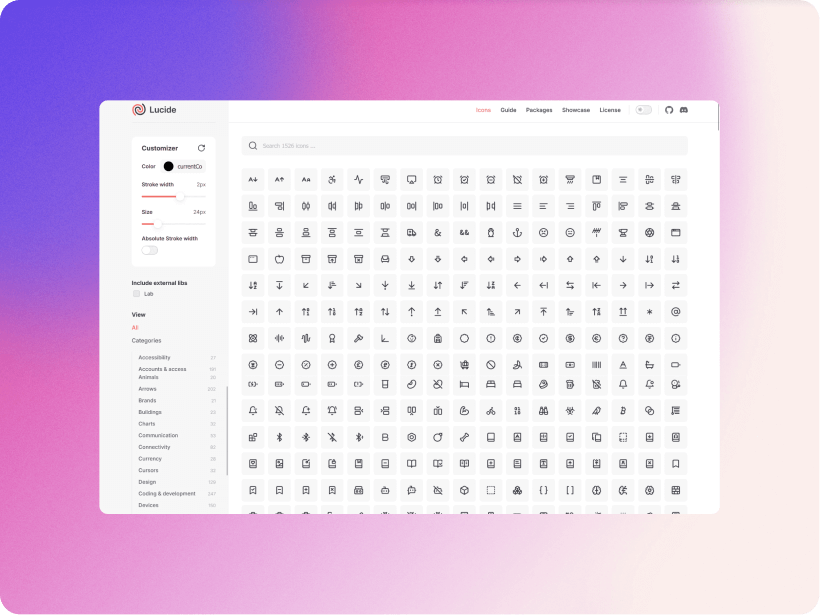 Lucide Icons